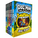 [Hardcover] Dog Man Series 1-5 Books Collection Set By Dav Pilkey (Dog Man, Unleashed, A Tale of Two Kitties, Dog Man and Cat Kid, Lord of the Fleas)